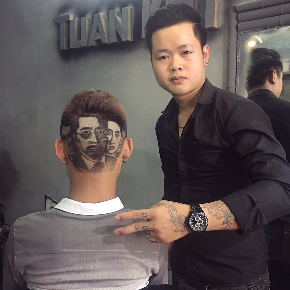 Tattoo hair kiểu tóc khắc họa chân dung của Người Phán Xử Phan Quân